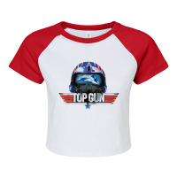 Rooster Top Gun Movie Raglan Crop Top | Artistshot