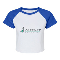 Dassault Aviation Raglan Crop Top | Artistshot