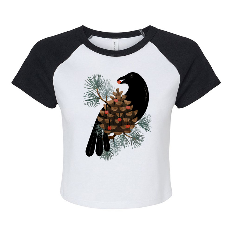 Bird & Berries Raglan Crop Top by Oreilly Ulrich | Artistshot