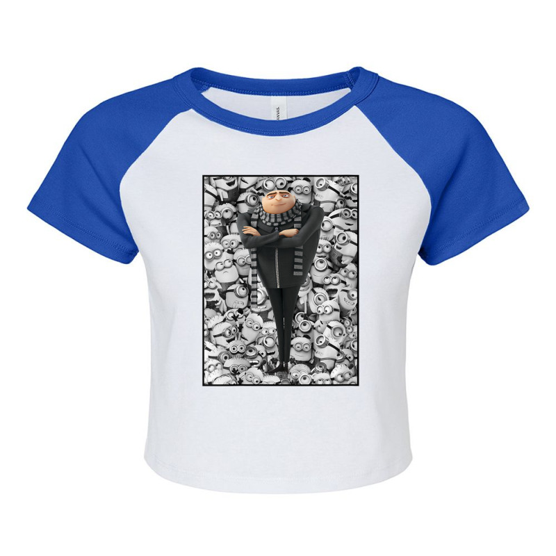 Gru Collage Poster Raglan Crop Top by BuiDoc | Artistshot