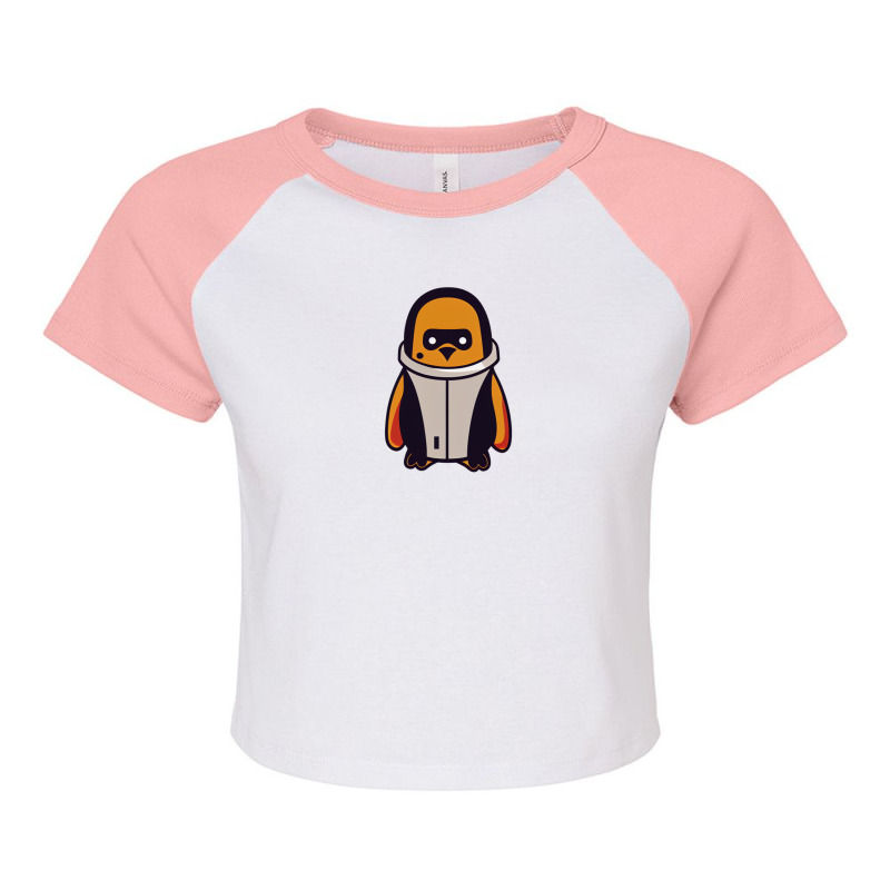 Penguin Wearing A Futuristic Space Suit Gift Raglan Crop Top by KaylahConley | Artistshot