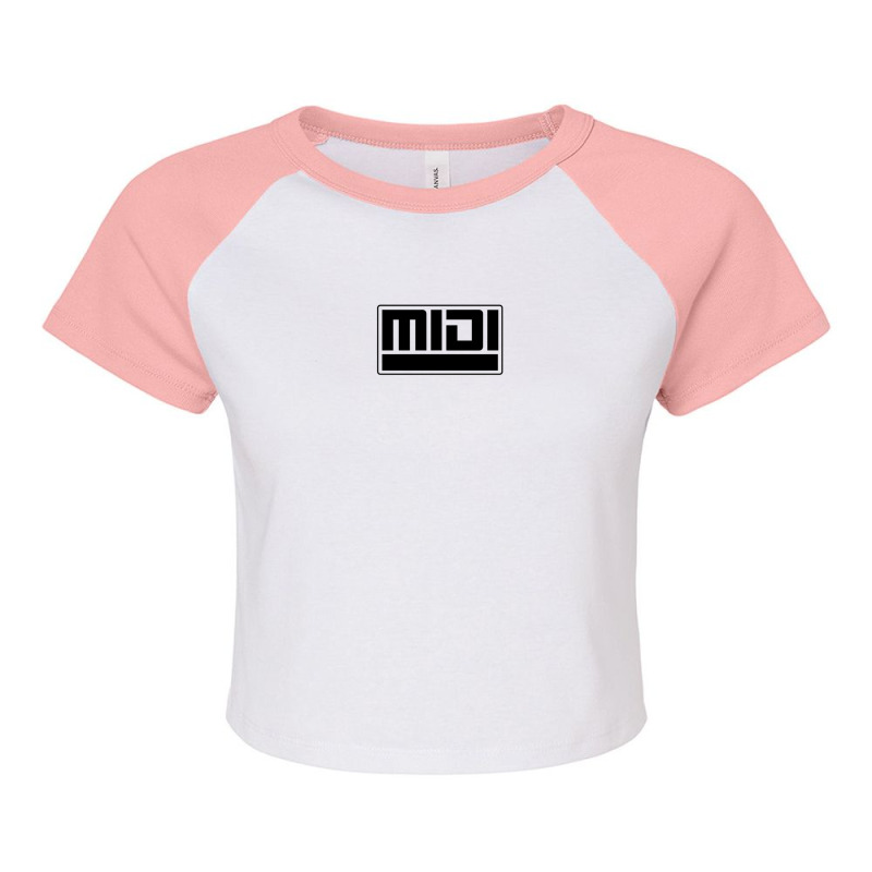 Midi   Musical Instrument Digital Interface Raglan Crop Top by MandyMOerke | Artistshot