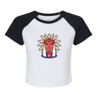 Native American Women Raglan Crop Top | Artistshot