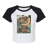 Water Margin, Gongsun Sheng, Kuniyoshi Utagawa, Water, Margin, Water M Raglan Crop Top | Artistshot