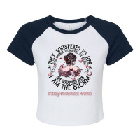 Women Hereditary Hemochromatosis Warrior I Am The Storm Raglan Crop Top | Artistshot