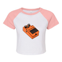 Boss Depression Ds 1 Effects Pedal Nihilist Guitarist Parody Humor Des Raglan Crop Top | Artistshot