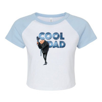 Gru Cool Dad Ice Letters Portrait Raglan Crop Top | Artistshot