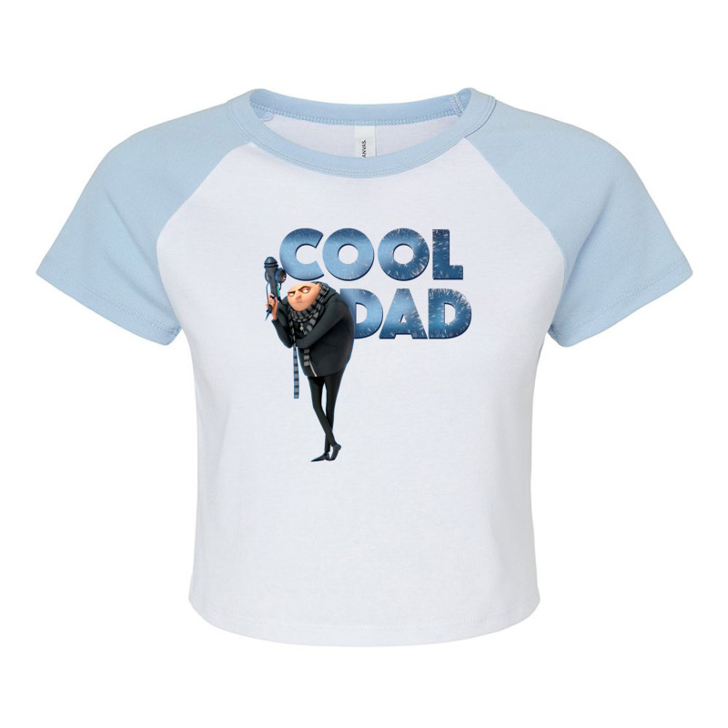 Gru Cool Dad Ice Letters Portrait Raglan Crop Top by BuiDoc | Artistshot