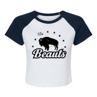 The Buffalo Beauts Raglan Crop Top | Artistshot