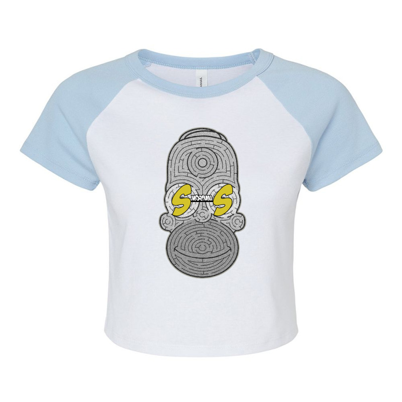 The Simpsons Raglan Crop Top by ghostgrateful830303rh | Artistshot