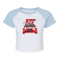 Evo 6 Vi Tme Wrc Ralliart Mitsubish Evolution Enkei Tommi Mäkinen Raglan Crop Top | Artistshot