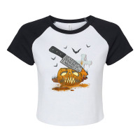 Biomedical Engineer Funny Halloween Party T Shirt Raglan Crop Top | Artistshot