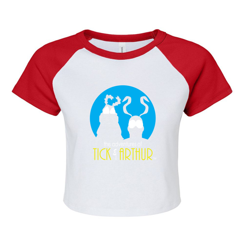 Tick And Arthur Gift Raglan Crop Top by KaylahConley | Artistshot