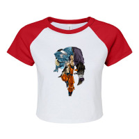 Goku Mastered Ultra Instinct Vs Dragonball Súper Saiyan Gift Raglan Crop Top | Artistshot