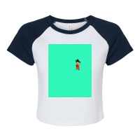 Goku Minimal Flat Art Work Gift Raglan Crop Top | Artistshot