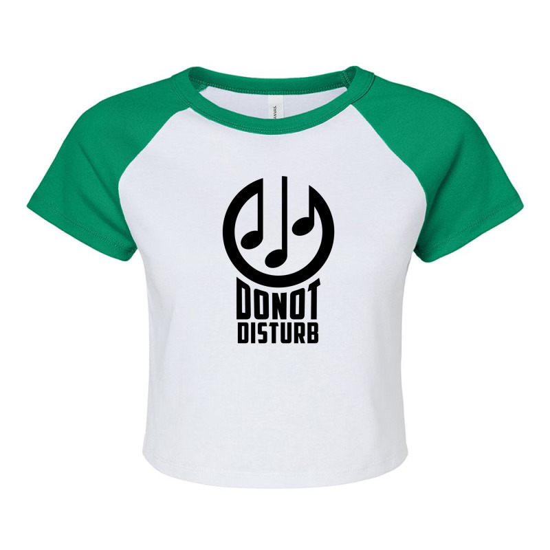 Do Not Disturb - Headphones Music Lovers Raglan Crop Top by FrankJohnson | Artistshot