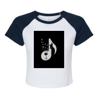 Musical Note   Snare Drum Raglan Crop Top | Artistshot