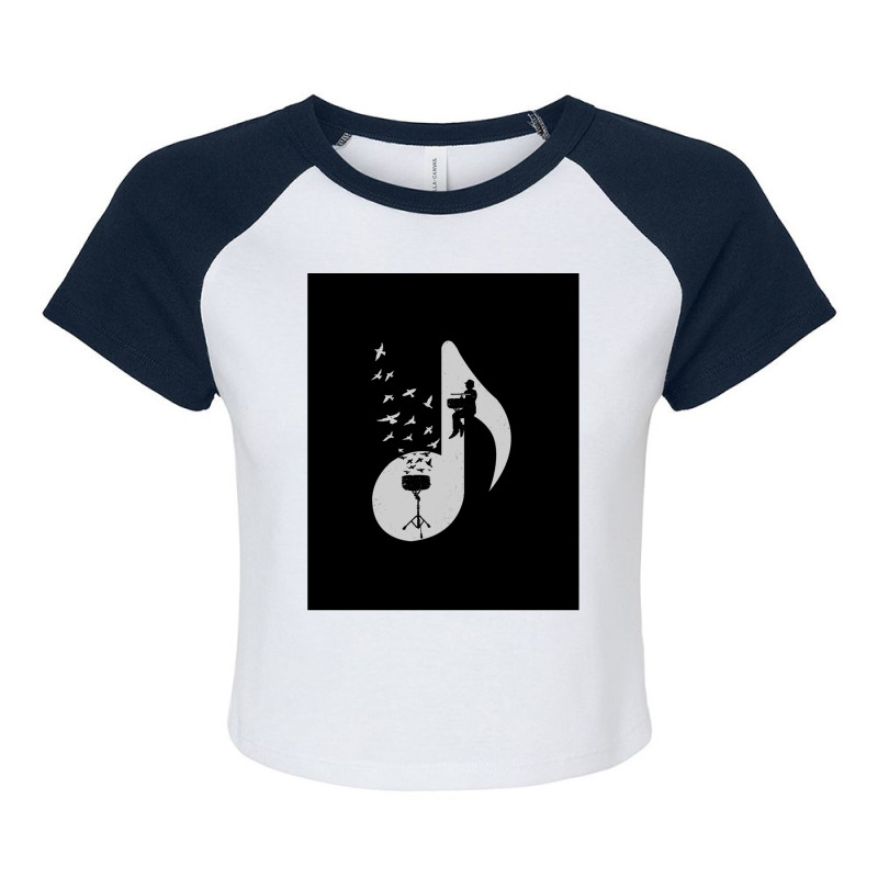 Musical Note   Snare Drum Raglan Crop Top by JAMESDSHARP | Artistshot