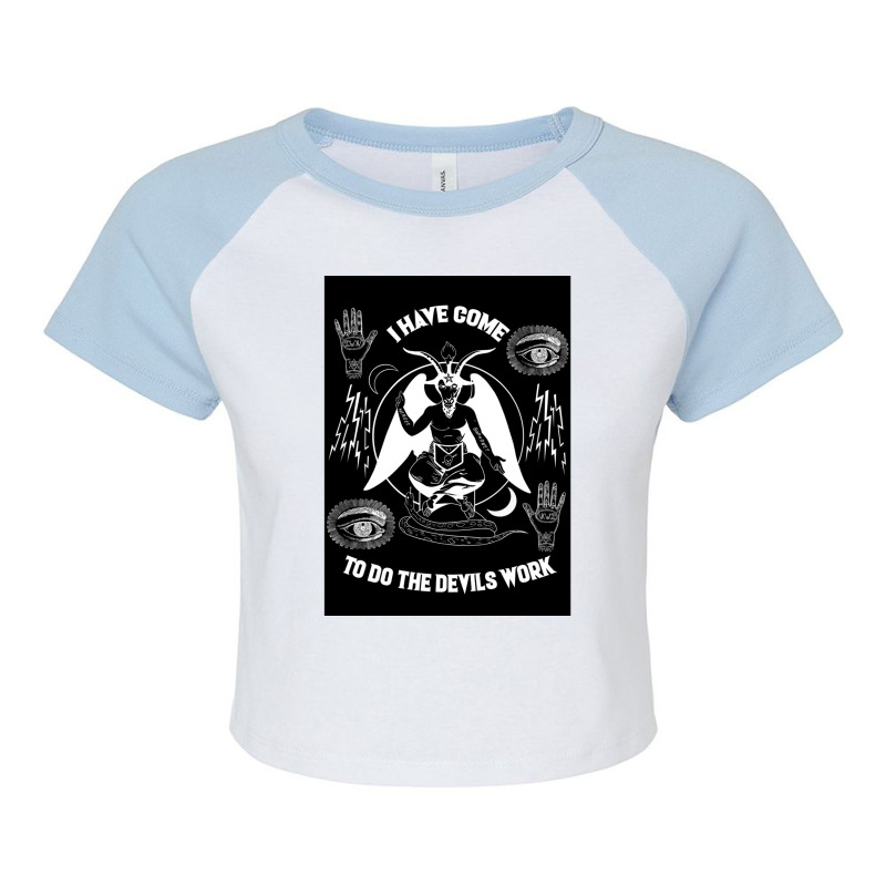 Satanic Panic! Raglan Crop Top by SEANMCDONOUGH | Artistshot