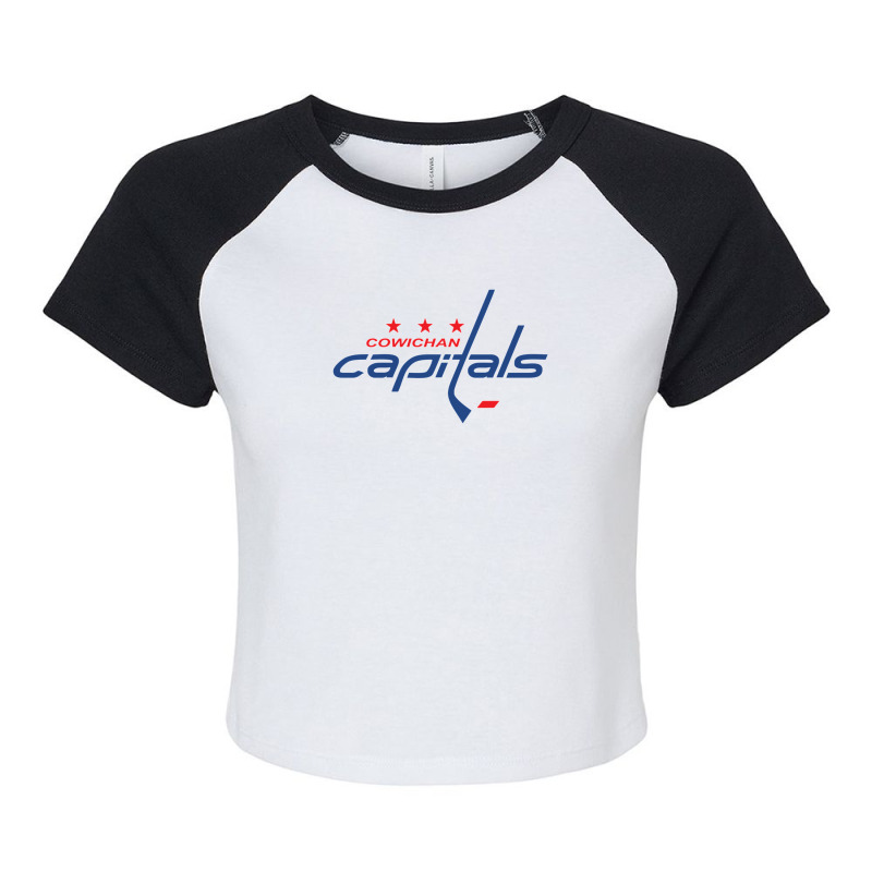 Capitals Merch Raglan Crop Top by cm-arts | Artistshot