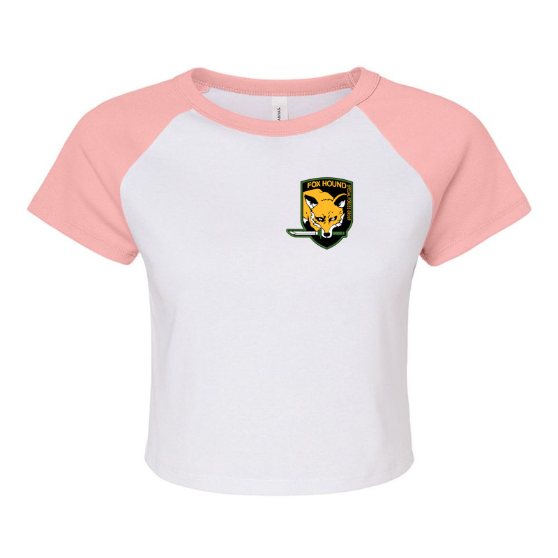 Metal Gear Solid - Fox Hound Emblem Raglan Crop Top by GregoryBlaylock | Artistshot