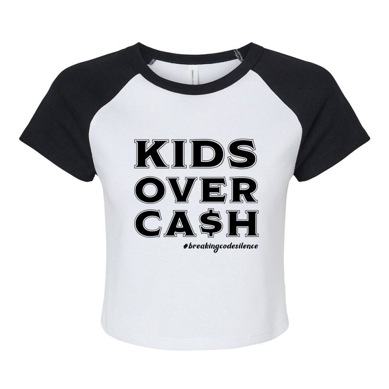 #breakingcodesilence Kids Over Cash Raglan Crop Top by fenderbendable | Artistshot