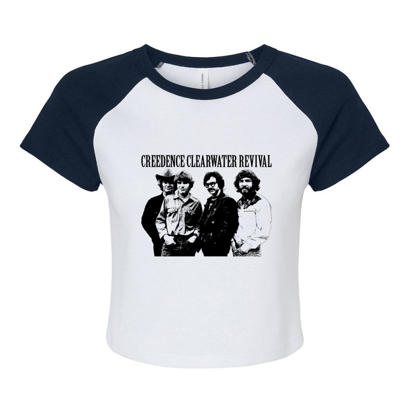 Creedence Clearwater Revival Raglan Crop Top by laughingtuy | Artistshot