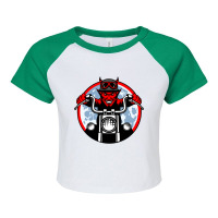 Chopper 2 (luis) Raglan Crop Top | Artistshot