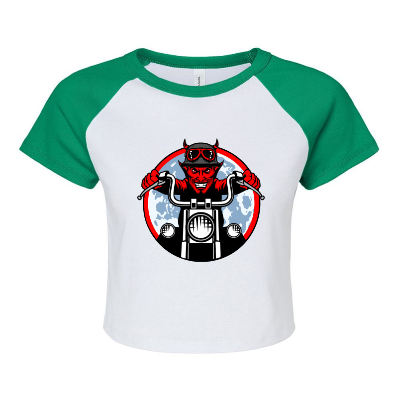 Chopper 2 (luis) Raglan Crop Top | Artistshot