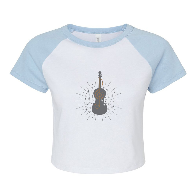 Cello Musical Instrument Classical Raglan Crop Top by RobertVanHorn | Artistshot