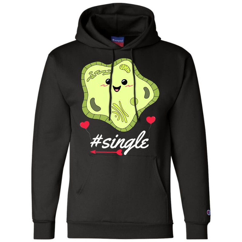 Funny Science Biology Pun Single Cell Valentines D Champion Hoodie | Artistshot