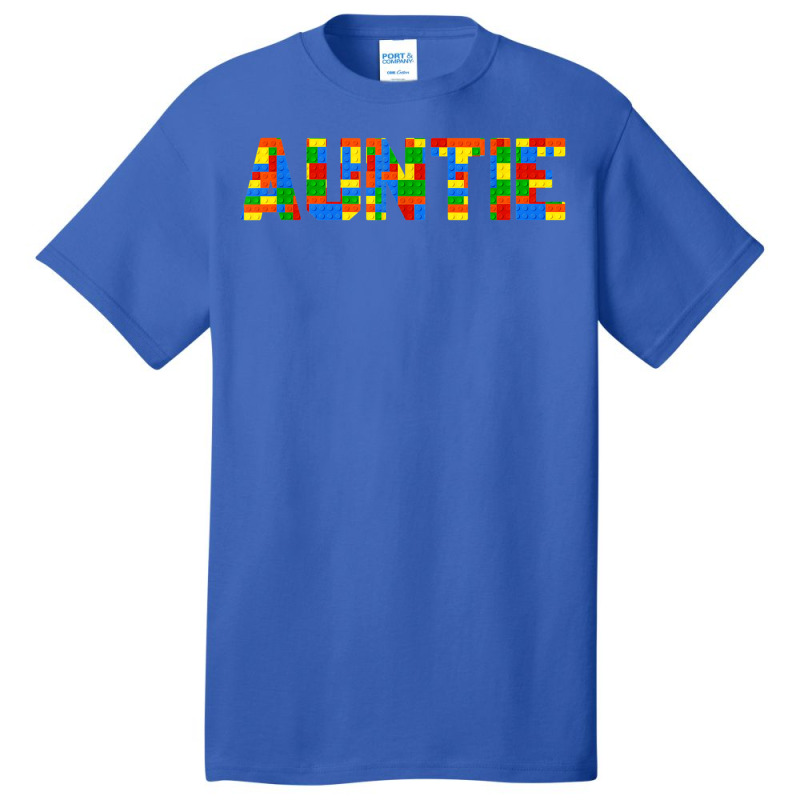 Auntie Brick Builder Funny Blocks Master Builder Basic T-shirt | Artistshot