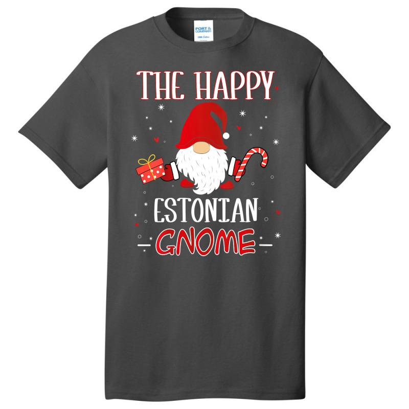 Womens Estonian Christmas Gnome Costume Matching Family V Neck T Shirt Basic T-shirt | Artistshot