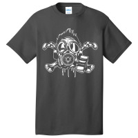 Cross Bones Gasmask Guy Basic T-shirt | Artistshot