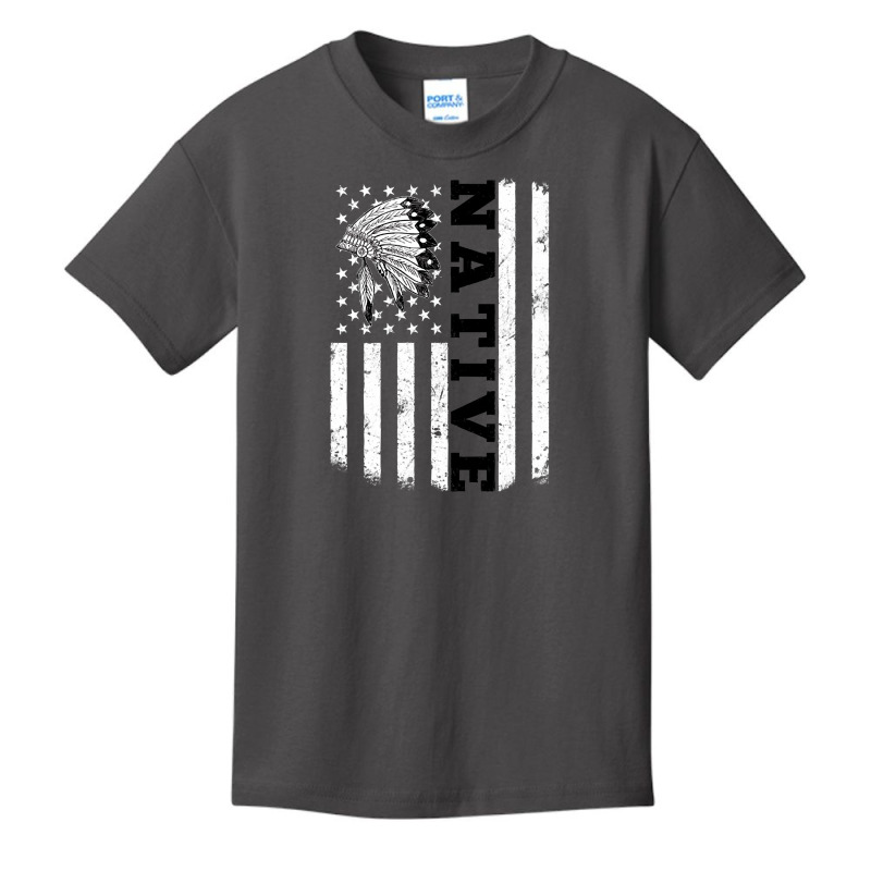 Native American T  Shirt Native American Flag For Native Americans Ora Basic Youth T-shirt by baroncrona555 | Artistshot