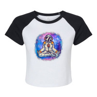 Yoga Meditating Astronaut In The Galaxy Lotus Meditation Tank Top Raglan Crop Top | Artistshot