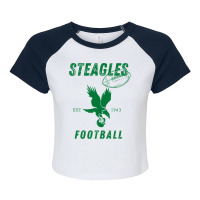 Steagles Football Est 1943 Philphit Combine Team Raglan Crop Top | Artistshot