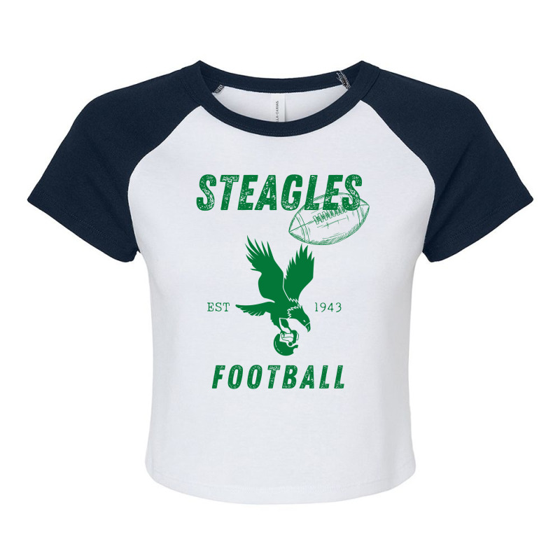 Steagles Football Est 1943 Philphit Combine Team Raglan Crop Top by cm-arts | Artistshot