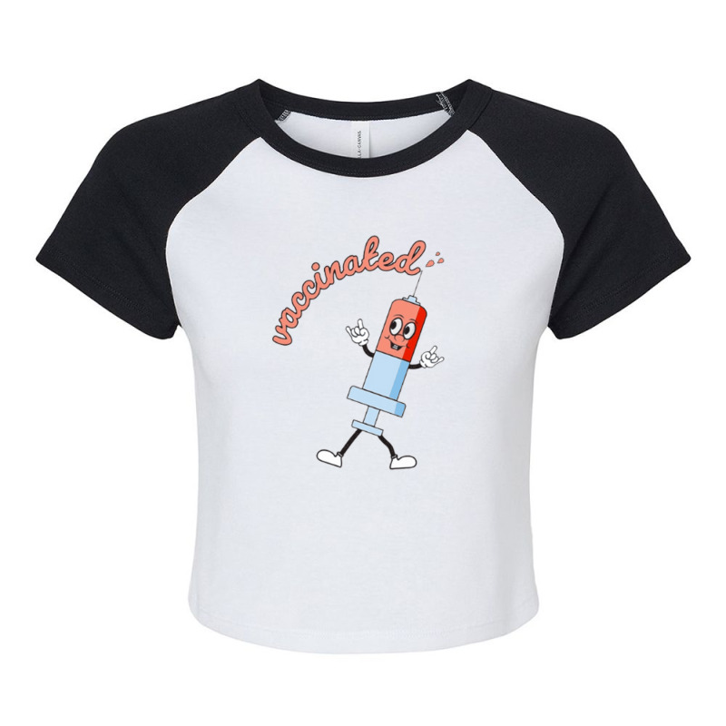 Vaccinated Raglan Crop Top by cm-arts | Artistshot