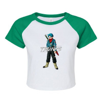 Future Trunks Gift2 Raglan Crop Top | Artistshot