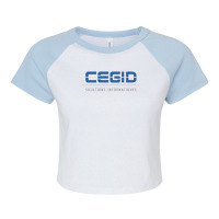 Awesome Futuristic Cegid Design 1 Raglan Crop Top | Artistshot