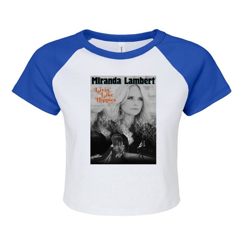 Miranda Lambert - Livin Like Hippies Raglan Crop Top by cm-arts | Artistshot