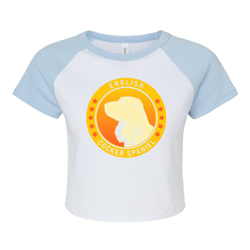 English Cocker Spaniel English Cocker Spaniel Dog Portrait Raglan Crop Top by beaverbuck | Artistshot