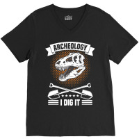 Dinosaur Excavation Archaeology Tools Anthropology V-neck Tee | Artistshot