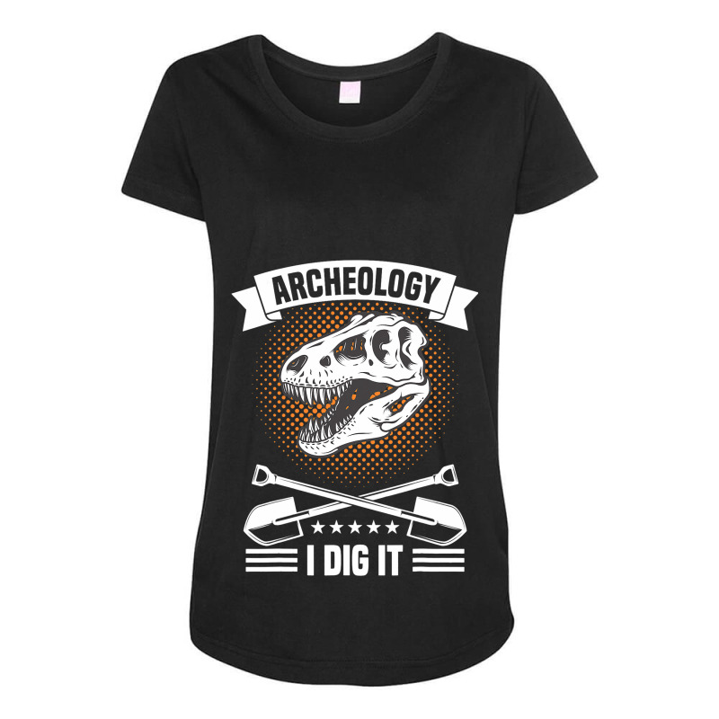 Dinosaur Excavation Archaeology Tools Anthropology Maternity Scoop Neck T-shirt by KhaidenRowden | Artistshot