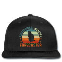 Funny Meteorologist Groundhog Day Weather Forecast Printed Hat | Artistshot