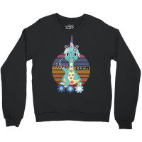 Floracorn Cute Flower Dinosaur Crewneck Sweatshirt | Artistshot