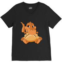 Empanada Dinosaur Latin American Trex Fried Food D V-neck Tee | Artistshot