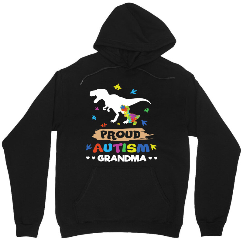 Autism Awareness Proud Grandma Dinosaur Unisex Hoodie | Artistshot