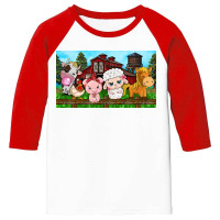 Cute Farm Animals Youth 3/4 Sleeve | Artistshot